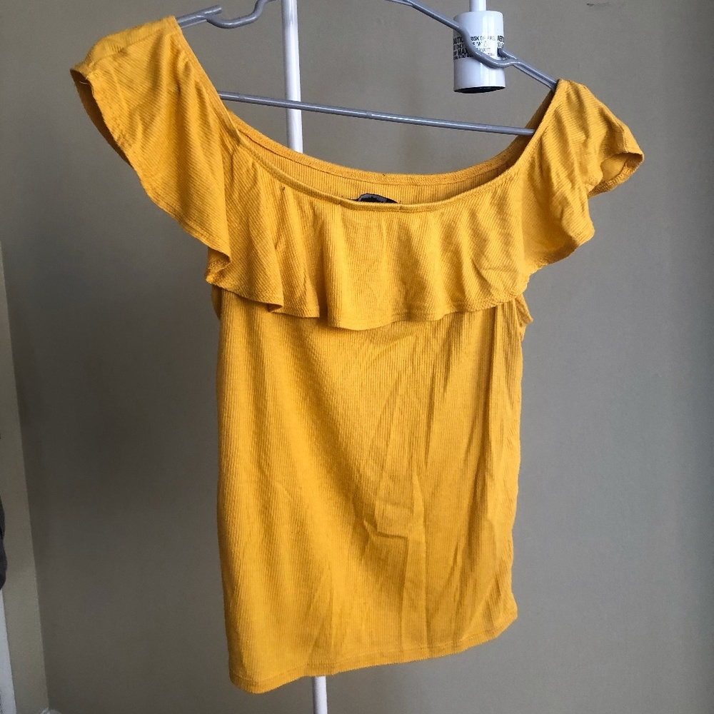 Yellow Off-Shoulder Top